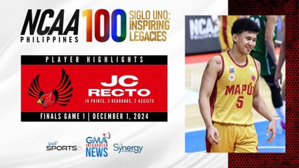 Player Highlights - JC Recto vs Benilde | NCAA Season 100