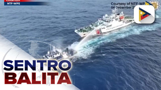 Barko ng BFAR, binomba ng tubig at binangga ng China Coast Guard sa Bajo De Masinloc