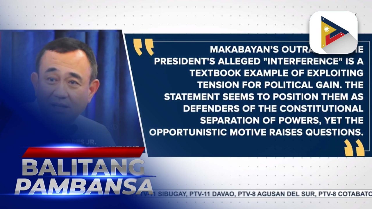 Makabayan Bloc, binatikos ng NTF-ELCAC dahil sa umano'y pagsasamantala ng mga tensyon sa politika