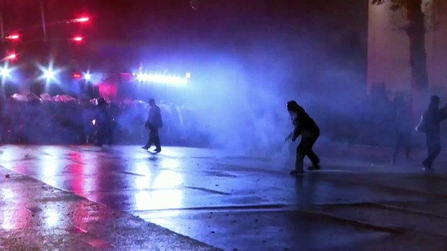 Clashes on Tbilisi streets on sixth night of pro-EU protests