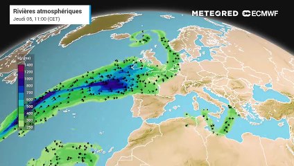 Rivière atmosphérique : retour de la pluie et du vent en France !