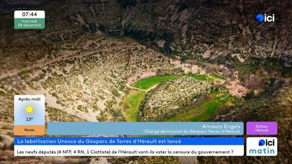 Amaurey Engels, chargé de mission du Géoparc Terres d'Hérault