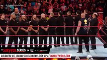 Goldberg and Brock Lesnar meet face-to-face before Survivor Series_ Raw, Nov. 14, 2016