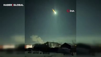 Yakutistan'da alarm verildi: Asteroit gökyüzünü böyle aydınlattı