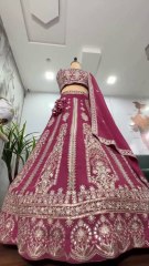 Women's Boutique Lehenga  ✅Lehenga : Faux Georgette With Sequence Zari Work.