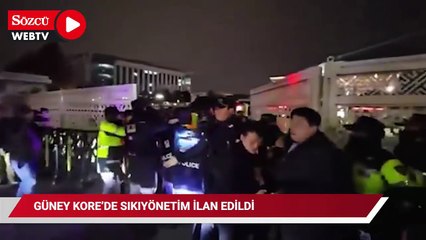 Güney Kore'de sıkıyönetim ilan edildi