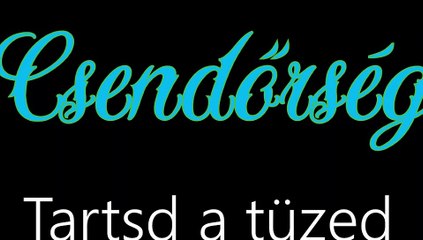 Csendőrség ¦ Tartsd a tüzed (hivatalos audió)