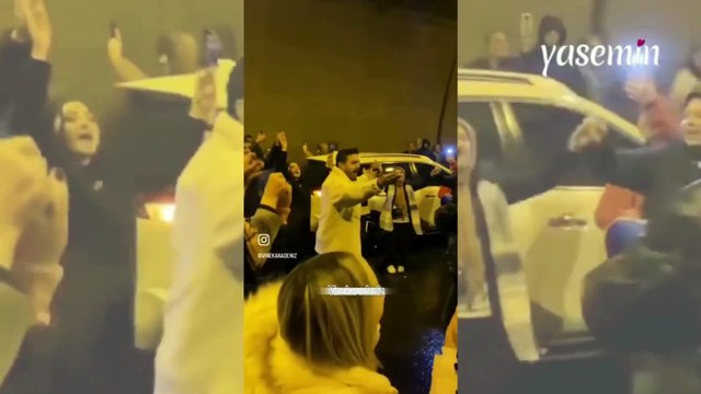 Tulum çalıp horon oynadılar! Trafiğe kapanan yolda keyifli anlar