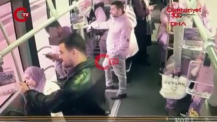Rögar kapağı metrobüsün camını kırmıştı; yolcunun düştüğü anlar kamerada