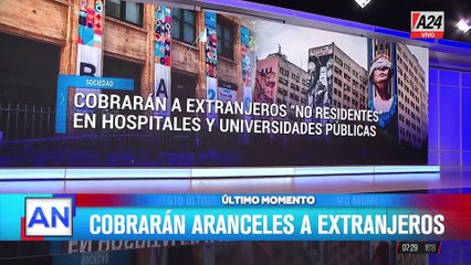 El gobierno anunció que cobrarán a extranjeros "no residentes" en hospitales y universidades públicas