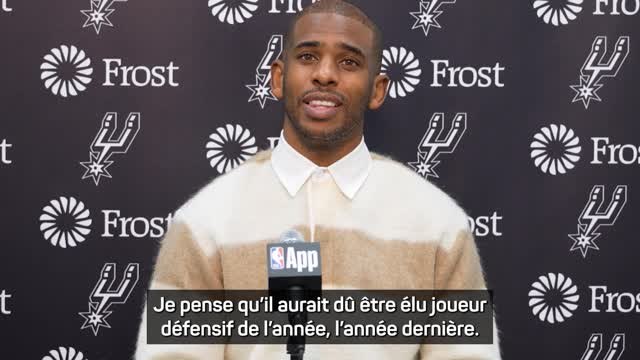 Spurs - Paul sur le meilleur défenseur du mois : Wembanyama va l'avoir tous les mois