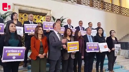 DEM Parti'den Meclis'te kayyıma karşı oturma eylemi