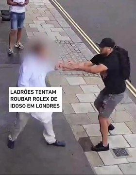 Ladrões tentam roubar rolex de idoso