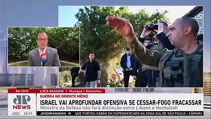 Israel ameaça aprofundar ofensiva no Líbano se cessar-fogo fracassar