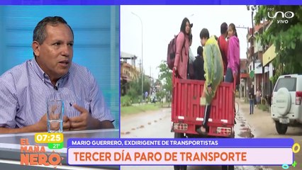 SCZ DIRIGENTE DE TRANSPORTE MARIO GUERRERO HABLA DEL TEMA PASAJES