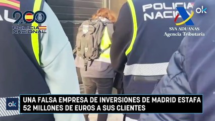 Una falsa empresa de inversiones de Madrid estafa 52 millones de euros a sus clientes