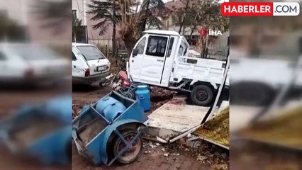 Freni Boşalan Kamyon Mahalleyi Savaş Alanına Çevirdi