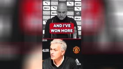 'Mourinho won three, I won six' - Guardiola