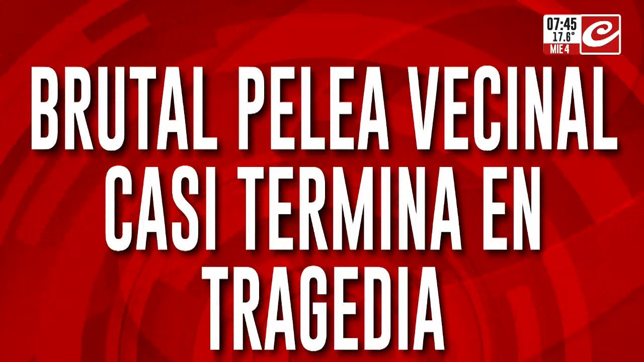 Pelea vecinal comienza a las piñas y termina con varios heridos de bala
