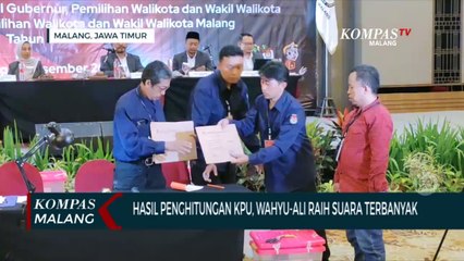 Rekapitulasi Hasil Pemungutan Suara Pilkada Kota Malang, Pasangan Wali Unggul