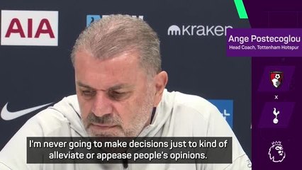 Postecoglou plays down difficulty of managing injury-laden squad