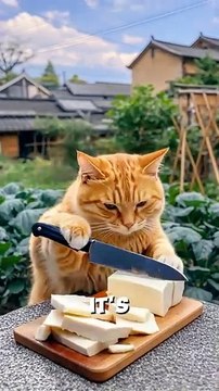 Chef Meow is in the kitchen_ 🐱👨‍🍳✨ _cat _catslife _cute _shortvideo _shorts _shortsfeed _cooking(360P)