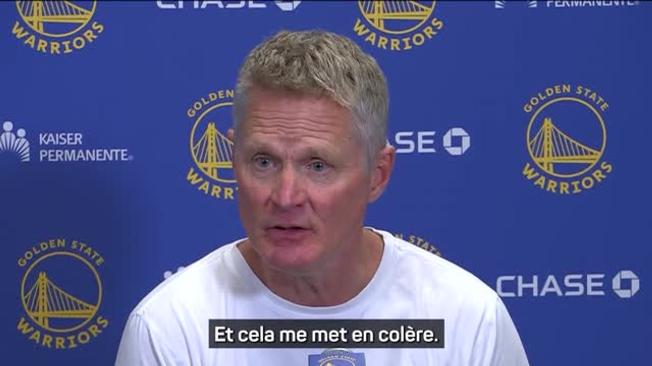 Warriors - Kerr explique sa colère contre les arbitres en fin de match