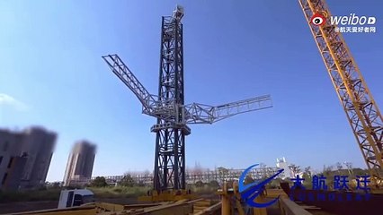 La torre de la empresa china CosmoLeap para atrapar su cohete