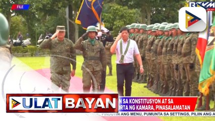 AFP, tiniyak ang katapatan sa Konstitusyon at sa administrasyon; patuloy na suporta ng Kamara, pinasalamatan