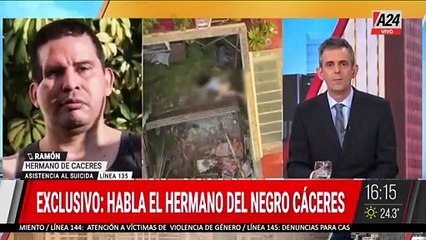 Habló el hermano del "Negro" Cáceres