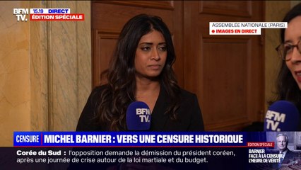 "Empêcher notre pays d'avoir un budget, c'est un mensonge de dire que ça va aider les Français", estime Prisca Thevenot (Ensemble)