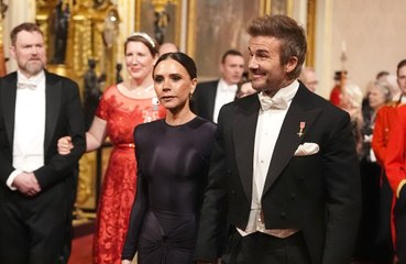 Victoria and David Beckham rubbed shoulders with royalty during a state banquet at Buckingham Palace on Tuesday night (03.12.24)