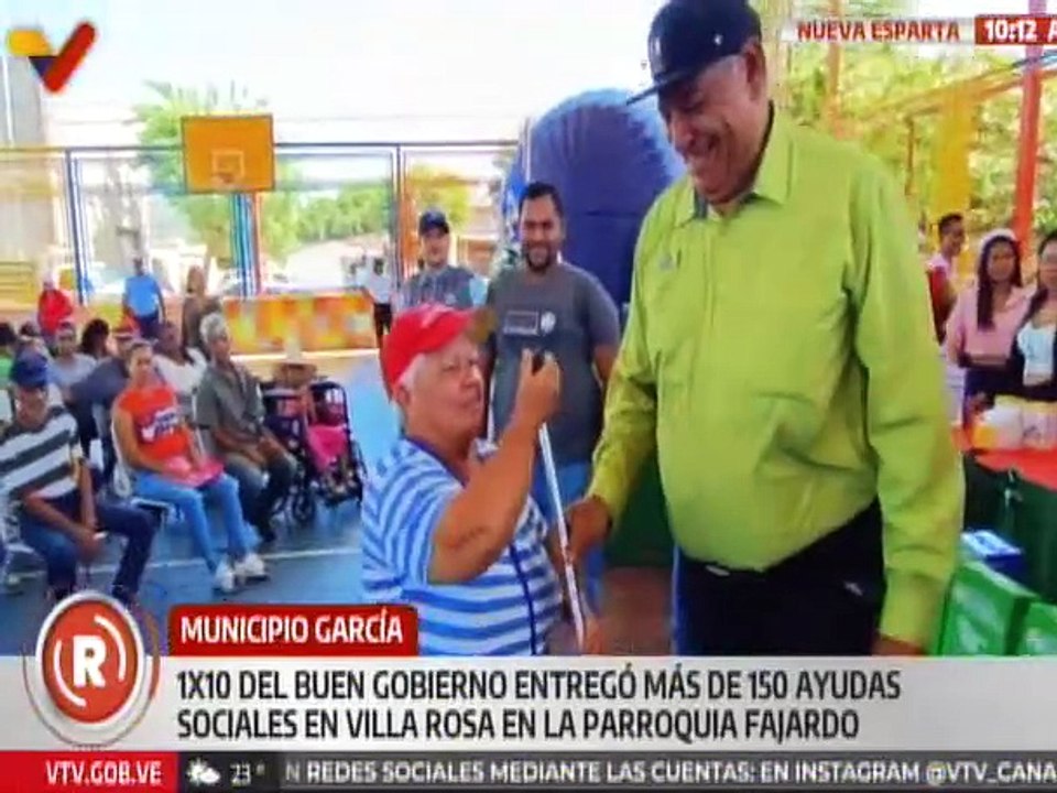 Nueva Esparta | Gobierno nacional entrega ayudas sociales en jornada del 1x10 del Buen Gobierno