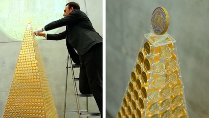 Múnich: La Pro Arum Goldhaus de Múnich exhibe el árbol de Navidad más caro del mundo