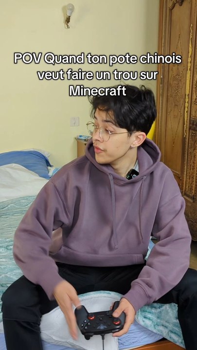 POV Quand ton pote chinois veut faire un trou sur Minecraft