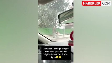 Simit satarak geçimini sağlayan yaşlı adamın görüntüsü yürek dağladı