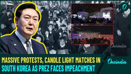 VIDEO| Tanks on Seoul Streets, Protesters March Against South Korean Prez Yoon | Dramatic Scenes