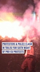 Georgia protests continue for sixth night