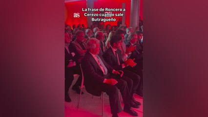 La frase de Roncero a Cerezo cuando sale Butragueño en los Premios AS