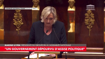 Marine Le Pen : «Depuis 50 ans, la France a perdu le contrôle de ses finances publiques.»