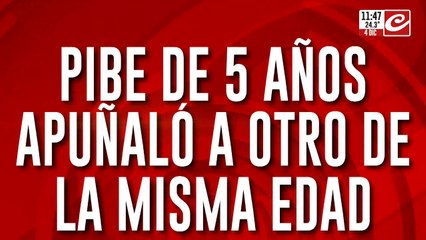Nene de cinco años apuñaló a otro de la misma edad y lo dejó en grave estado