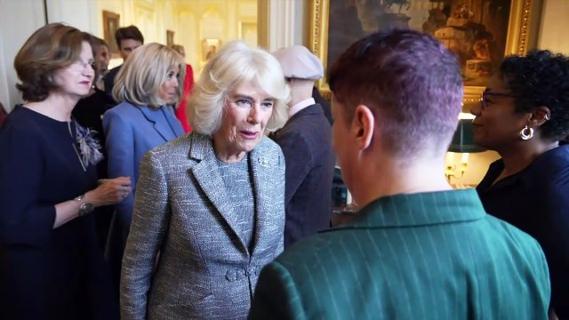 Queen Camilla and Madame Macron hand out literary prizes