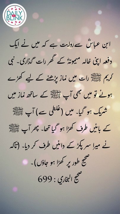 Daily Hadees | Hadees Sharif | Sahih Bukhari 699 || Daily Blink #viral
