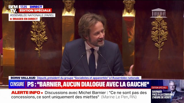 Boris Vallaud (PS): Le pouvoir n'est plus à l'Élysée, le pouvoir n'est plus à Matignon, le pouvoir est ici, à l'Assemblée nationale