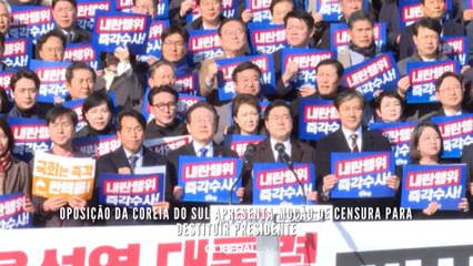 Oposição da Coreia do Sul apresenta moção de censura para destituir presidente