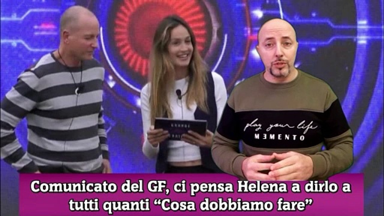 Comunicato del GF, ci pensa Helena a dirlo a tutti quanti “Cosa dobbiamo fare”