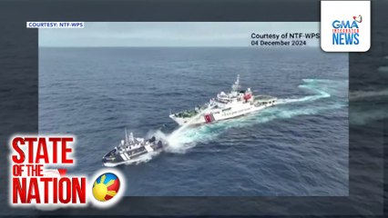 Ilang barko ng BFAR, tinira ng tubig, dinikitan at binangga ng Chinese Coast Guard ship malapit sa Escoda Shoal | SONA