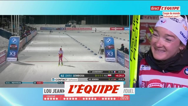 Jeanmonnot : «J'avais une trés grosse envie d'être rassurée» - Biathlon - CM (F)