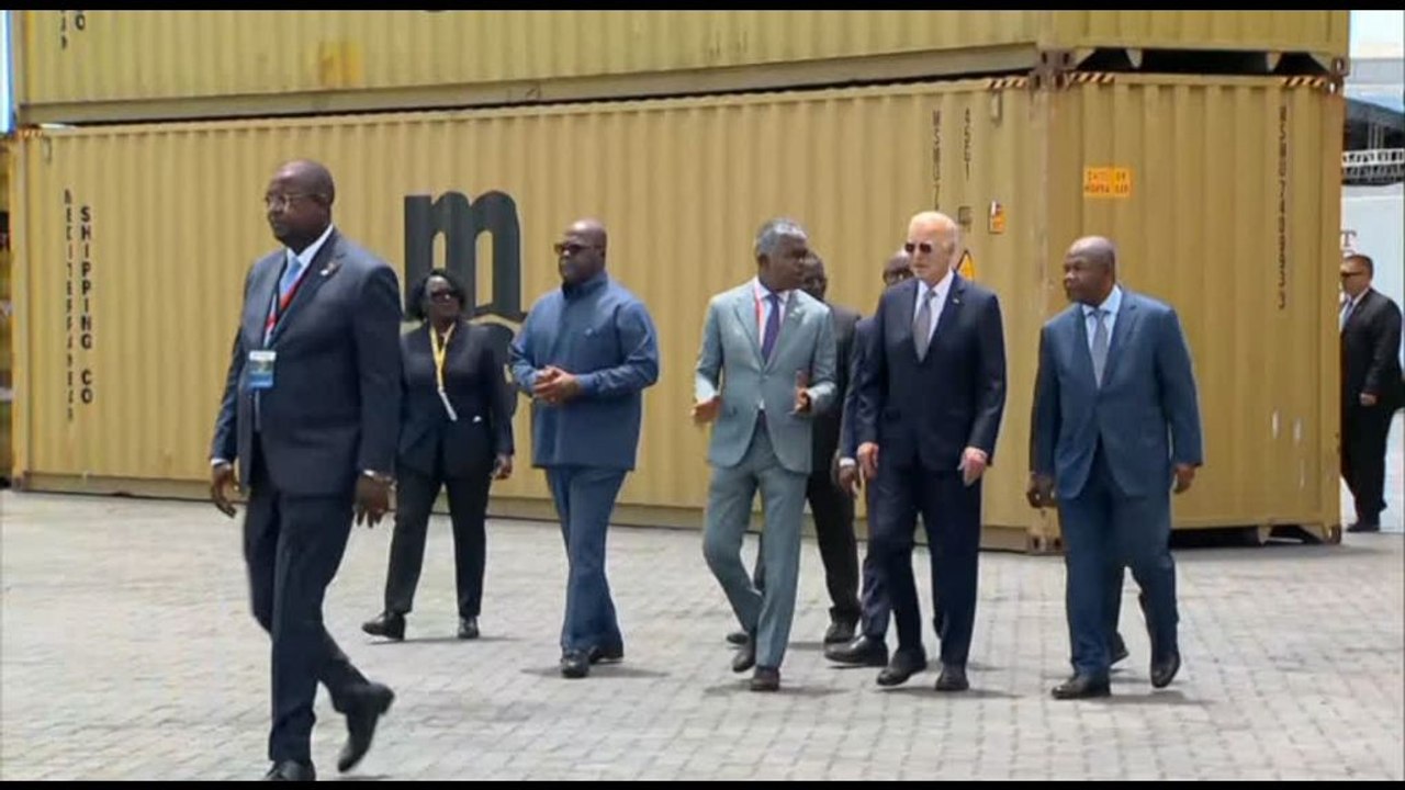 Biden al terminal di Lobito con i leader di Angola, Zambia e Rd Congo
