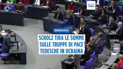 Scholz tira le somme sulle truppe di pace tedesche in Ucraina